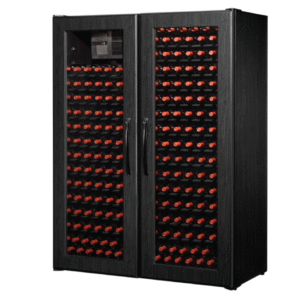 500 Bottle WineKoolR 2 Door Double Deep Wine Cabinet