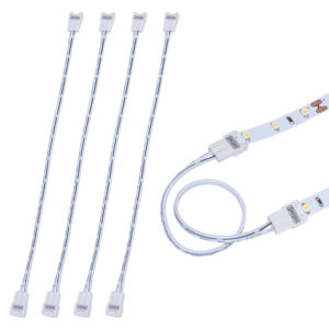 SureLock White LED Tape Light Wire Lead Connector