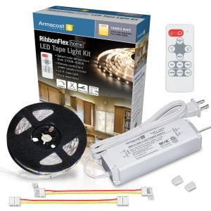 RibbonFlex Home Tunable White LED Tape Light Kit with Remote – 16 ft. (5m)