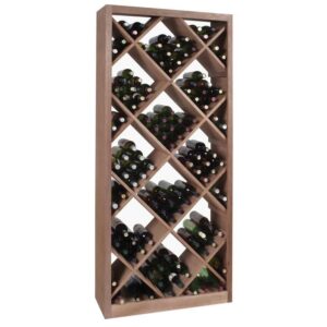 Premium Mahogany -Diamond Wine Rack Bin