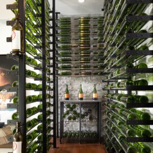 Evolution Double Sided Label Wine Wall Post Kit 10′ 2C (floor-to-ceiling wine rack system)