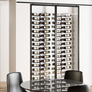 Helix Dual 15 (minimalist wall mounted metal wine rack)